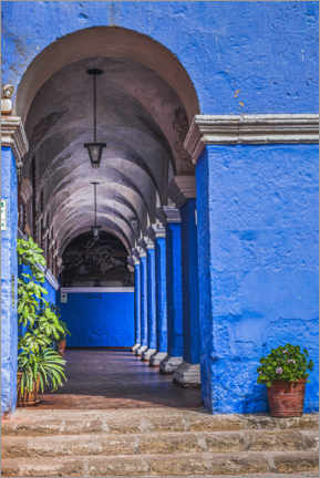 Póster Monasterio de Santa Catalina en Arequipa en Perú