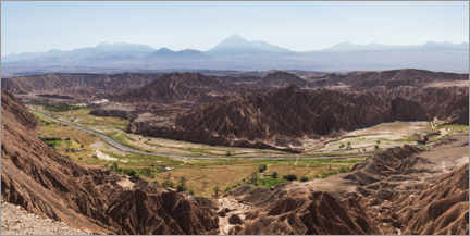 Poster Paesaggio del deserto di Atacama in Cile