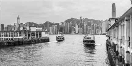 Poster Star Ferry e Victoria Harbour a Hong Kong