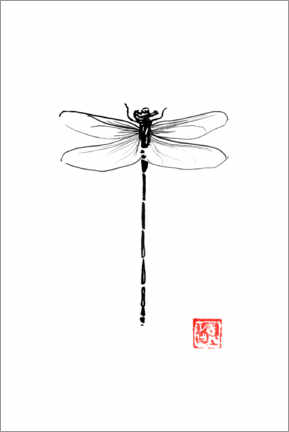 Wall print Dragonfly - Péchane