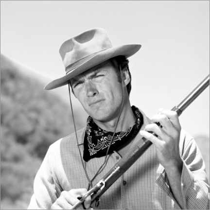 Póster  Clint Eastwood, Rawhide