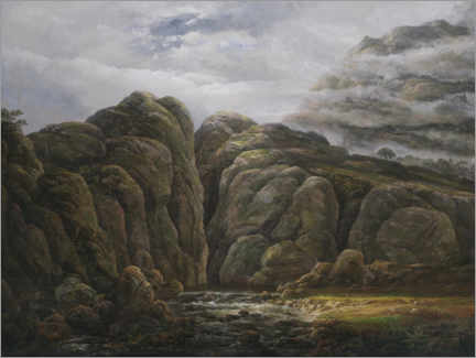Poster Norwegian mountain landscape