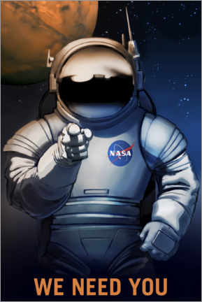 Poster  Reclutamento di Mars Explorer - NASA