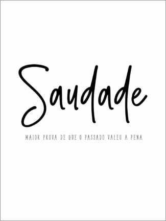 Poster Saudade Portuguese