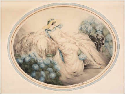 Wandbild  Hortensien - Louis Icart