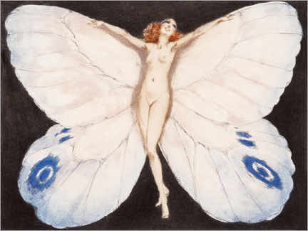 Acrylic print  Butterfly - Louis Icart