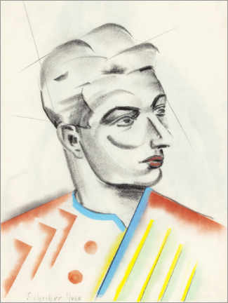 Tableau  Portrait d&#039;un jeune homme - Hugó Scheiber