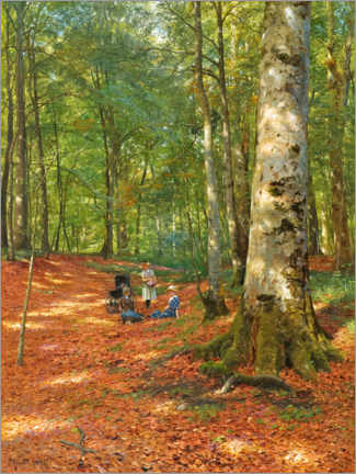 Poster Nella radura della foresta