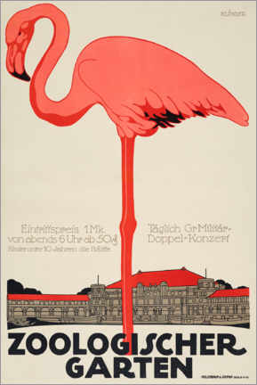 Póster  Jardín zoológico (alemán) II - Julius Klinger