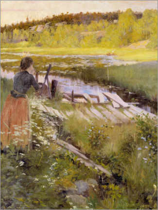 Wall print  At sea. View from Balingsta - Oscar Björck