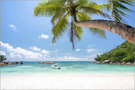 Poster Vacanza al mare alle Seychelles