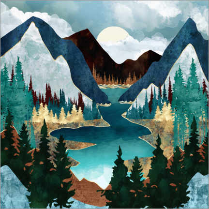 Obraz na aluminium  River Vista - SpaceFrog Designs