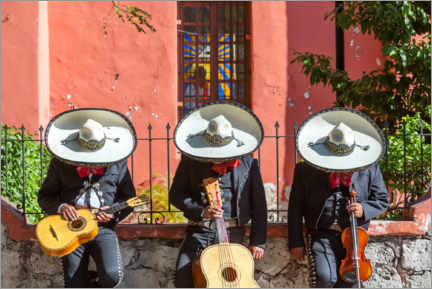Plakat  Three mexican musicians - Matteo Colombo