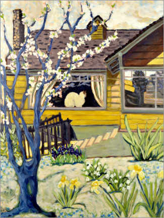 Wall print  Yellow House - Deborah Eve Alastra