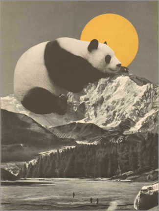Tableau  La sieste de Panda sur la montagne - Florent Bodart