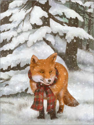 Wall print  Winter Fox - Terry Fan