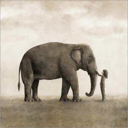 Poster Ein erstaunlicher Elefant