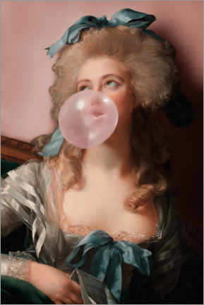 Aluminiumtavla  Bubblegum princess - Jonas Loose