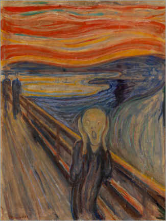 Alubild  Der Schrei, 1893 - Edvard Munch