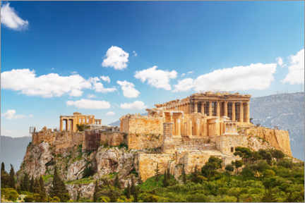 Poster L'Acropole d'Athènes, Grèce