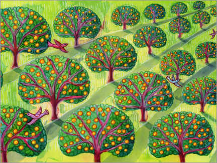 Wall print  Orchard - Jane Tattersfiel