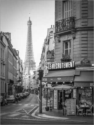 Aluminiumsbilde  Paris monochrome - Jan Christopher Becke