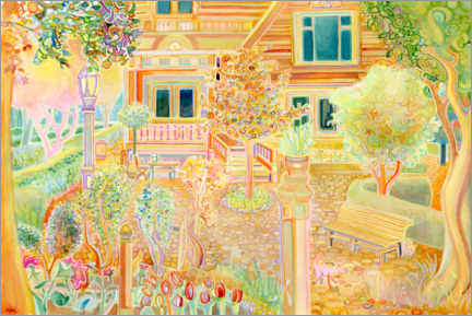 Veggbilde  Tangerine Courtyard - Josh Byer