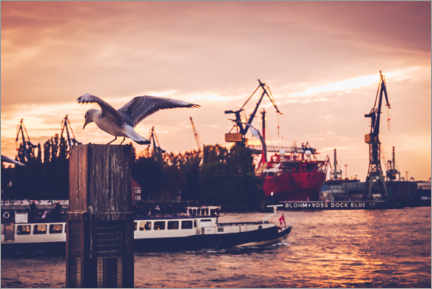 Póster  Porto de hamburgo - Alexander Voss