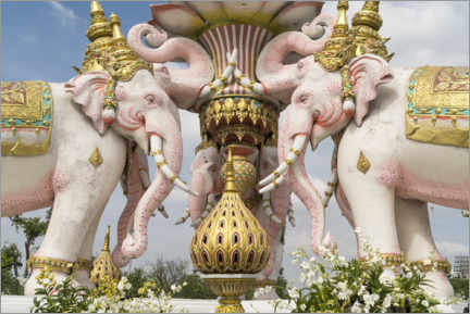 Wandbild  Elefantenstatue in Sanam Luang, Bangkok - Peter Schickert