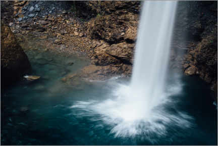 Plakat Waterfall on the Klausen Pass, Switzerland