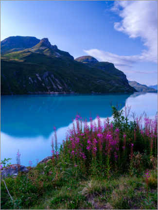 Wandbild  Aussicht am Lac do Moiry, Schweiz - Peter Wey