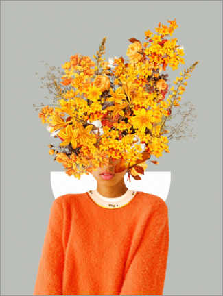 Aluminiumtavla  I Saw You Flower in the reflection of my Soul - Frank Moth