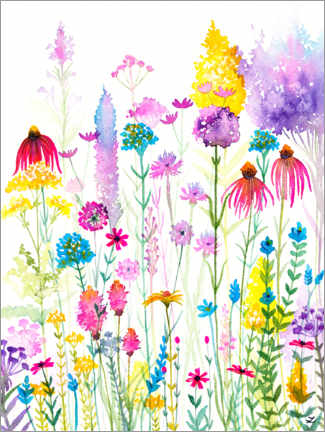 Tableau  Fleurs sauvages - Zaira Dzhaubaeva