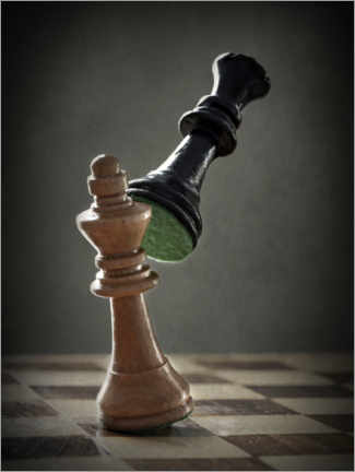 Poster Lass uns Schach spielen - der Kampf
