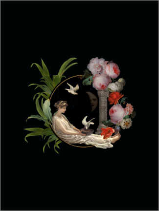 Poster  Ancient Venus with roses and doves - UtArt