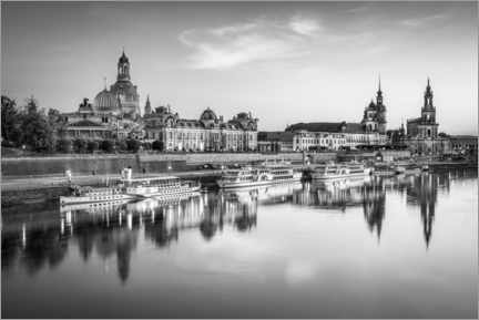 Leinwandbild  Dresden monochrom - Jan Christopher Becke