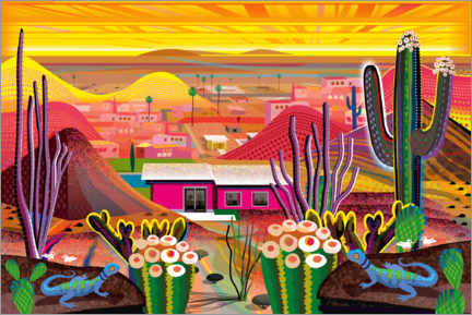 Canvas-taulu  Desert Home - Charles Harker