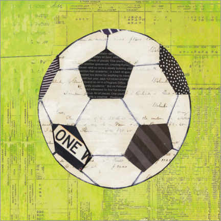 Wandbild Fußballspielen - Courtney Prahl