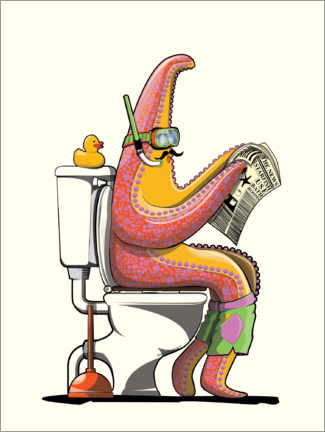 Akrylbillede Starfish on the Toilet - Wyatt9