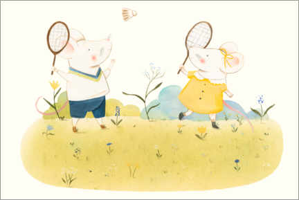 Poster  Badminton - Judith Loske