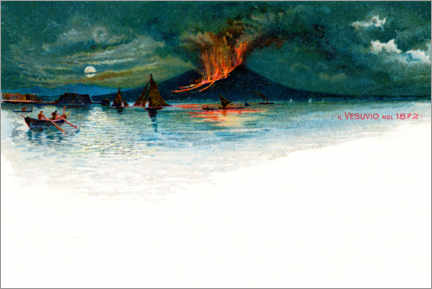 Poster Vesuvius 1872