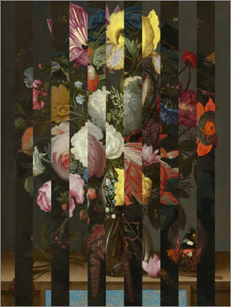 Wall print  Shifted Flemish Bouquet II - Jacob Green