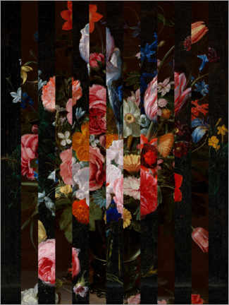 Wall print  Shifted Flemish Bouquet I - Jacob Green