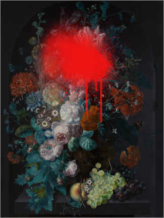 Wall print  Sprayed Arrangement I - Victoria Barnes