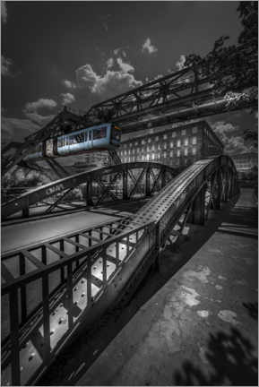 Poster Wuppertal suspension railway - Jens Korte