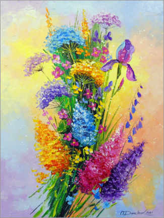 Poster Bouquet of meadow flowers