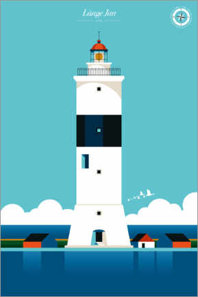 Tableau  Långe Jan lighthouse - Bo Lundberg