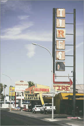 Canvas-taulu  American West - Tires Vegas - Philippe HUGONNARD