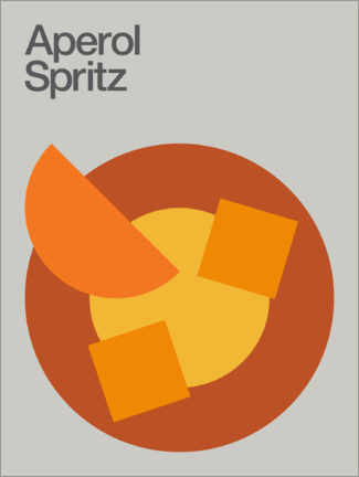 Wall print  Aperol Spritz Cocktail - Swissty