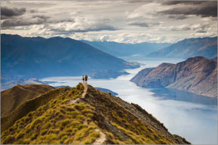 Poster Al lago Wanaka, Nuova Zelanda